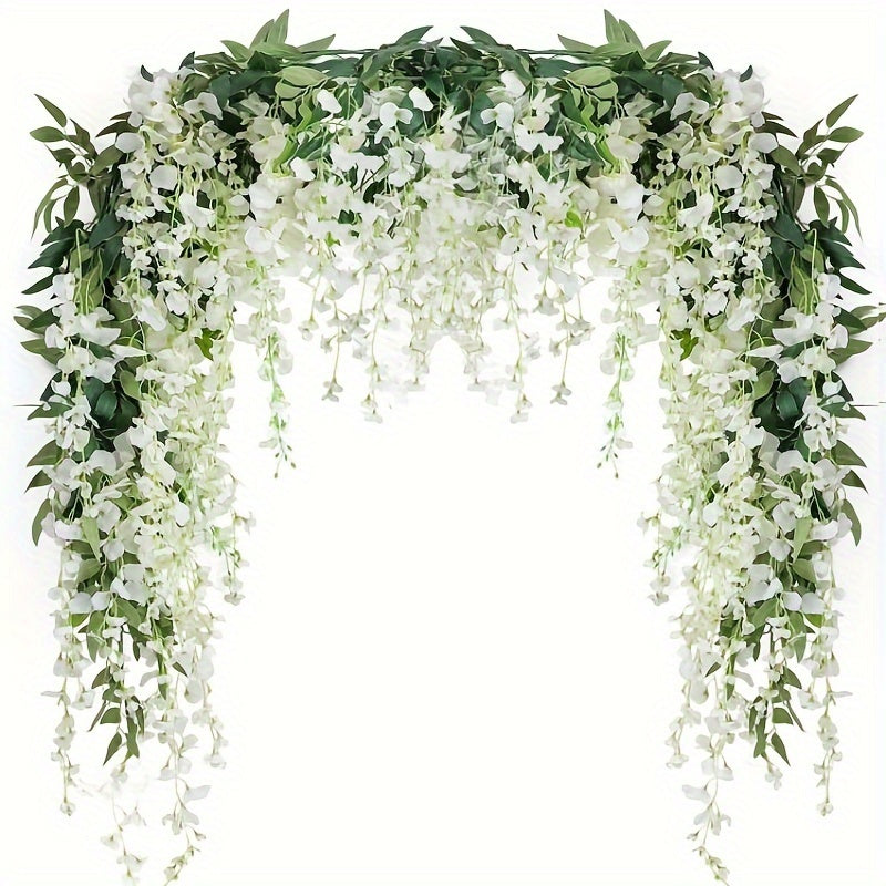 Artificial Wisteria Garland 173.74cm for Wedding and Home Decor Set of 3