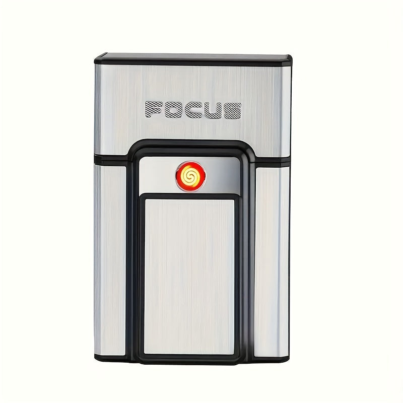 Men Portable Plastic Electric Cigarette Lighter USB Rechargeable