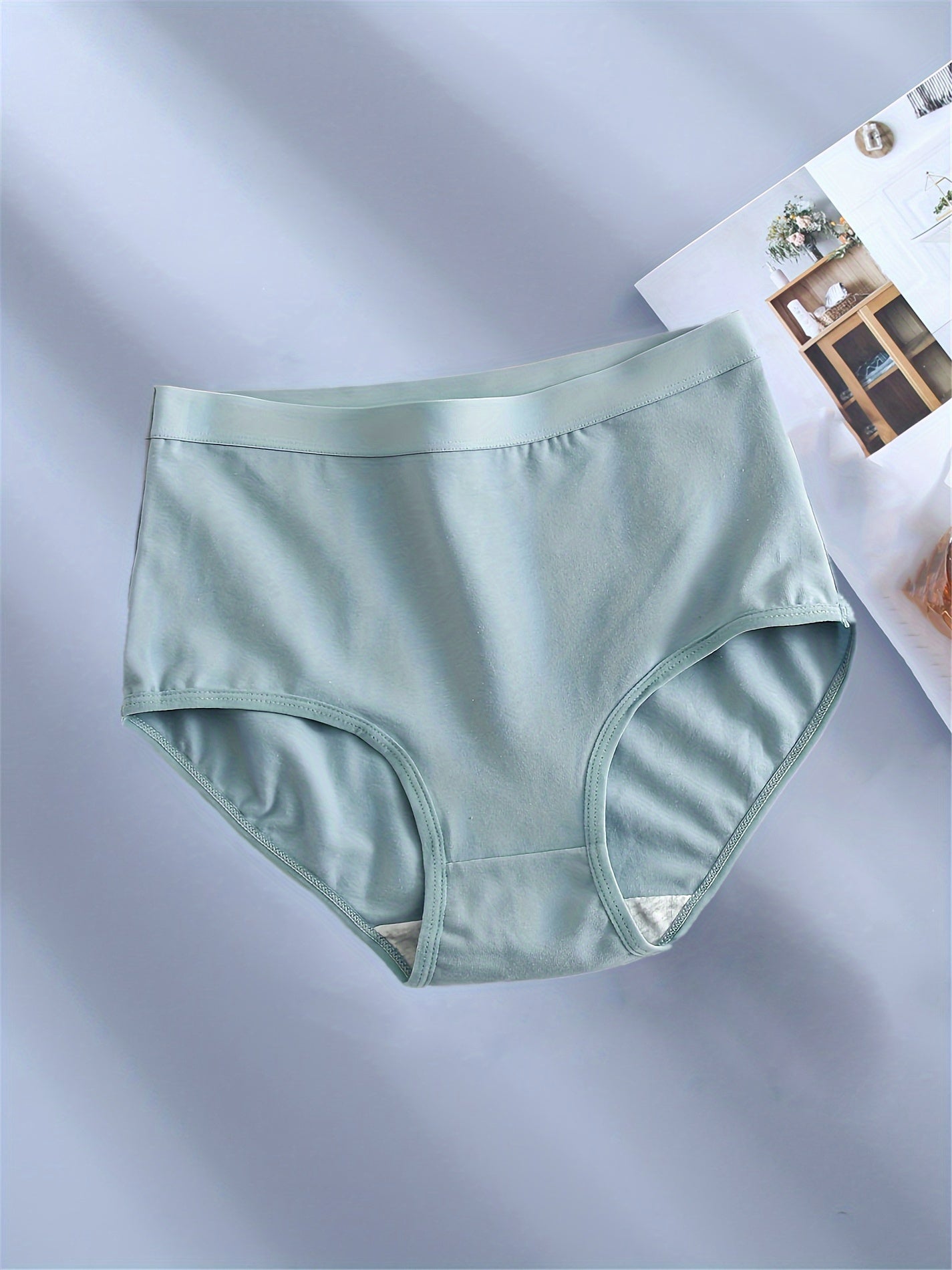 Seamless High Waist Briefs for Women 10-Pack Breathable Cotton Underwear Solid