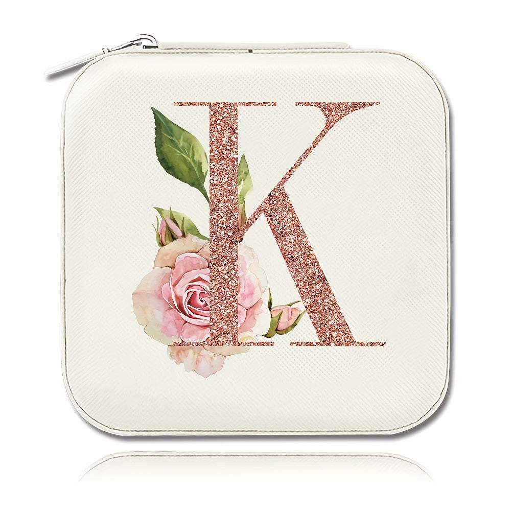 Шкатулка для хранения украшений для колец, ожерелий и гвоздиков, компактный дорожный органайзер