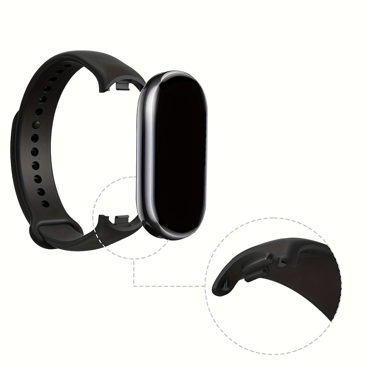 3 шт. силиконовых ремешков для часов для Xiaomi Band 8 9 сменные ремешки для фитнес-трекера