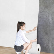 2 Rolls Waterproof 3D Linen Self-Adhesive Wallpaper Stickers for Living Rooms Kitchens Bedrooms