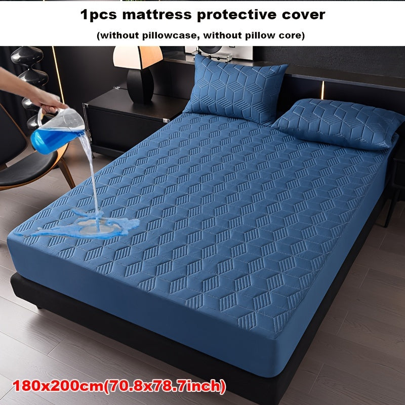 Waterproof Mattress Protector Cover Machine Washable Quilted Polyester PU Inner Layer for Bed Hotel Living Room