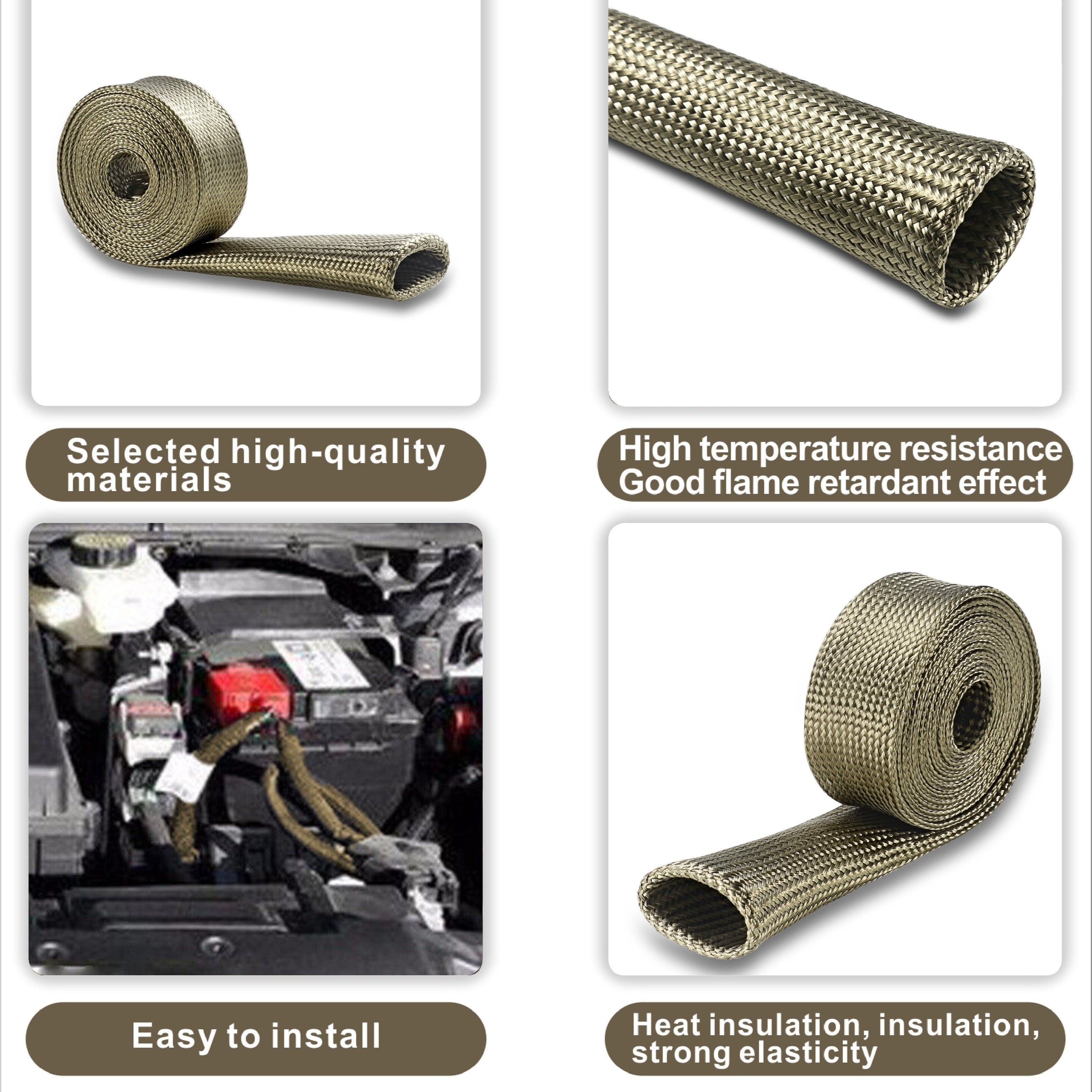 Manga de protección de la línea de combustible, cubierta de cable, para bujía, resistente al calor