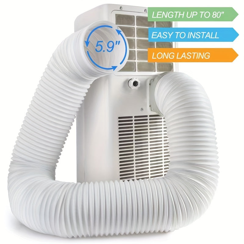 Portable Air Conditioner Hose 14.99cm Diameter 203.2cm Length Durable Polypropylene Iron