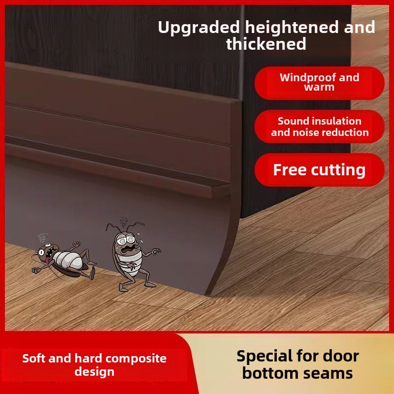 Windproof Door Seal Strip Self-Adhesive Soundproof Waterproof for Glass and Wooden Doors