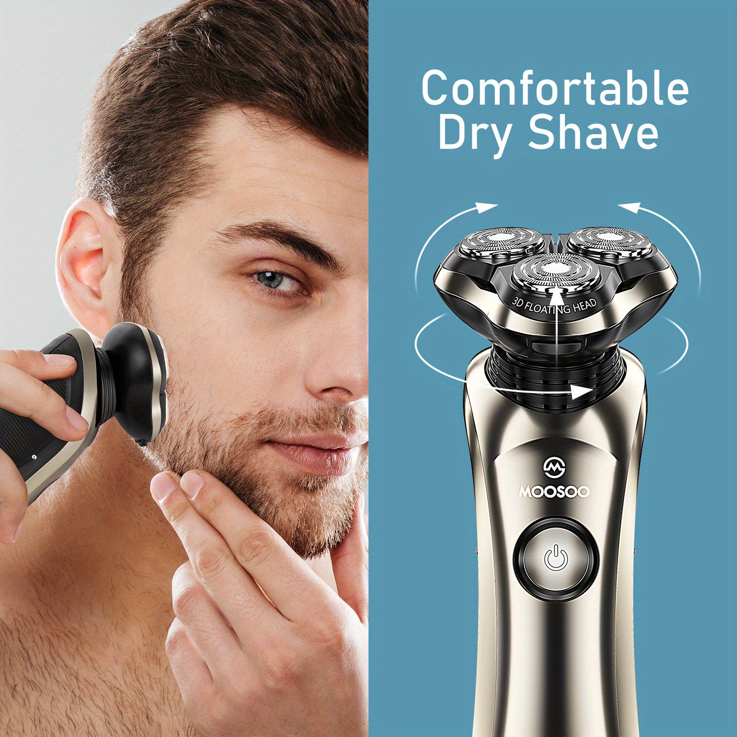 Men's Electric Shaver with UV Clean Station and LCD Display, Wet Dry, Rechargeable