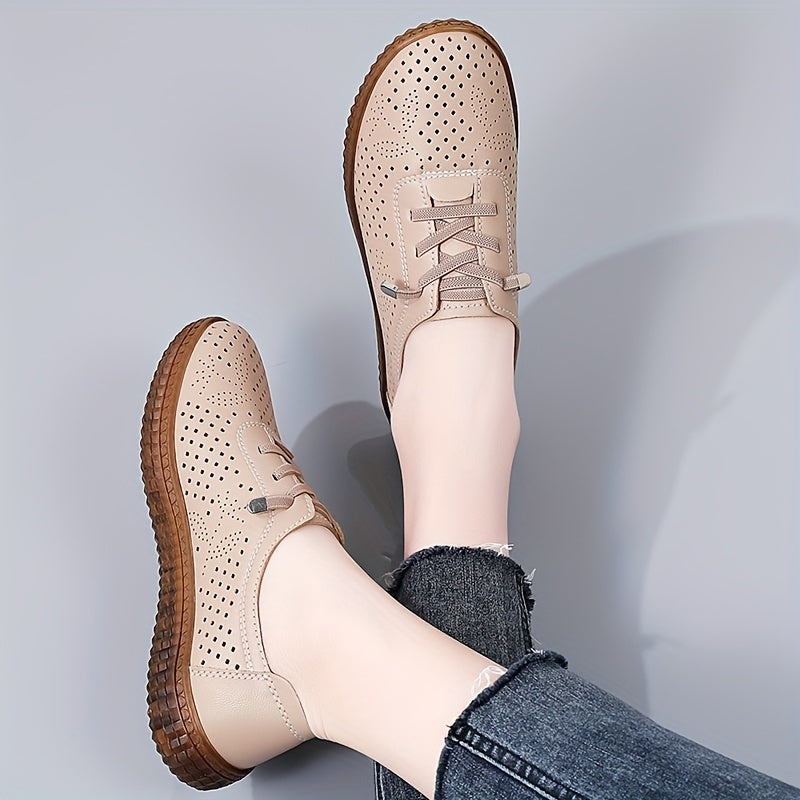 Women's Slip-On Loafers Soft Sole Casual Shoes Breathable PU All-Season