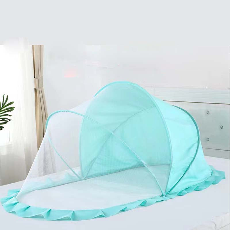 Baby Mosquito Net with Built-In Light for Cribs and Playmats, Wind and Insect Resistant