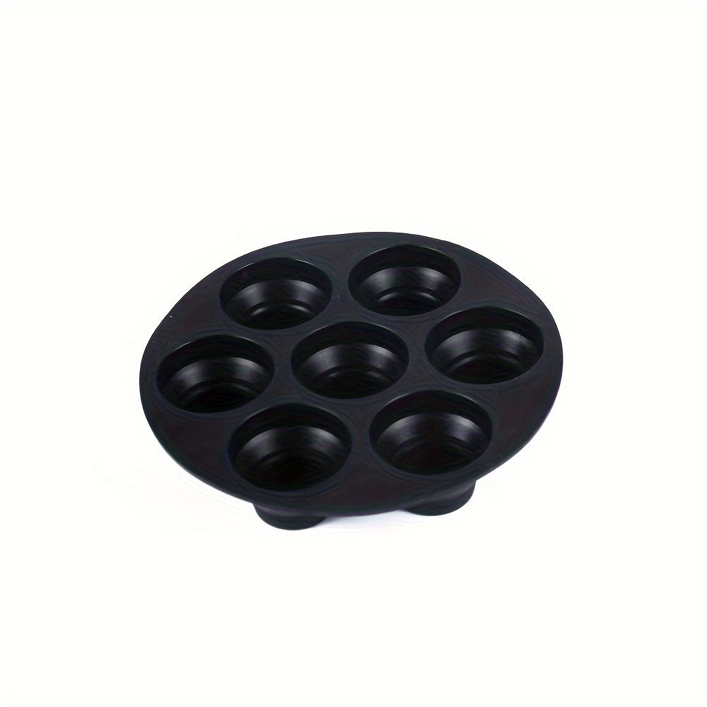 Air Fryer Cake Pan with 7 Cavity Silicone Muffin Mold, 17.98cm Baking Accessory
