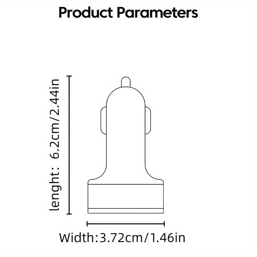Car USB Charger 100W 8-Port Fast Charging PD with Type C USB-A for Travel