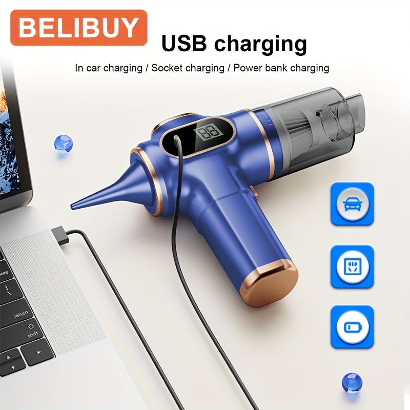 Uy va avtomobil uchun yuqori quvvatli simsiz qo‘l yuvish qurilmasi, USB orqali zaryadlash, engil