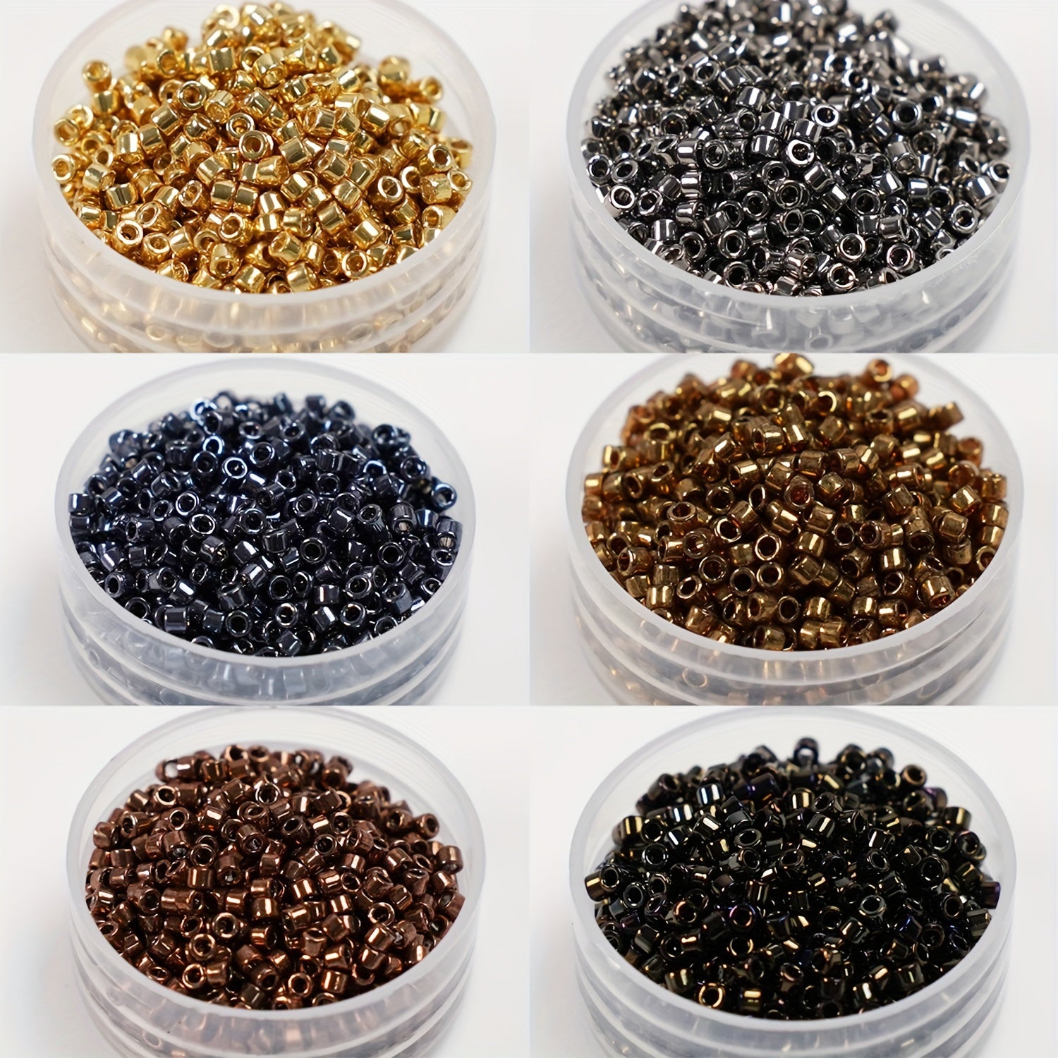 200pcs 1g Antique Glass Beads for Jewelry Making Retro DIY Beads