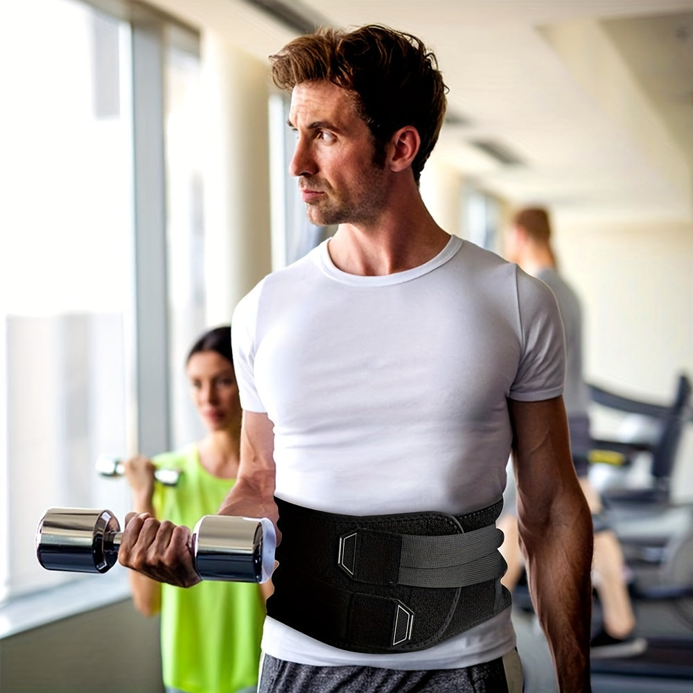 Qora ergonomik bel soati, nafas oladigan tarmoq va olti burchakli yostiq bilan orqa og'rig'ini kamaytirish uchun