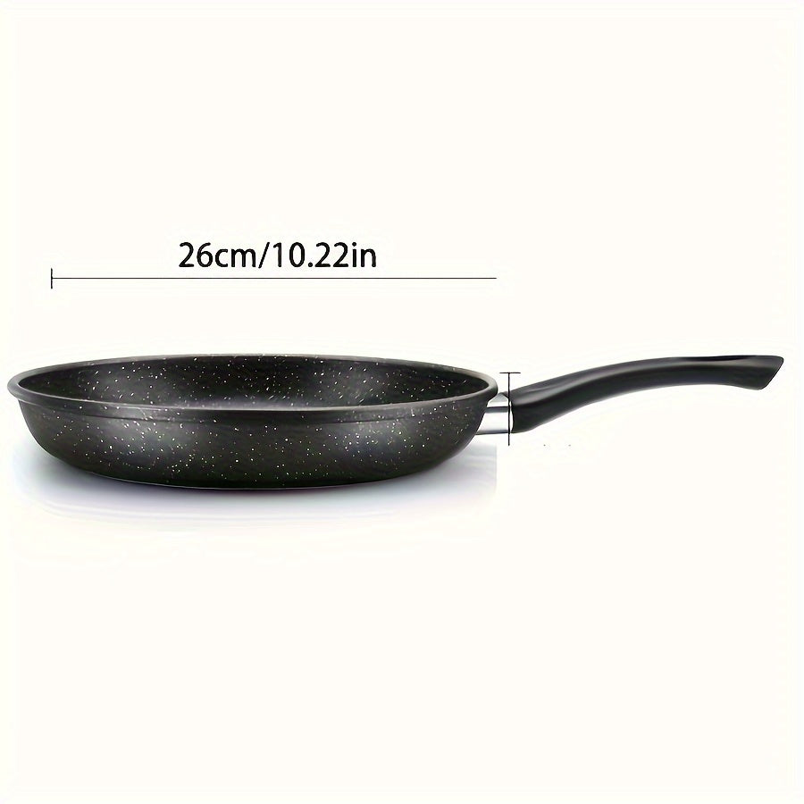 Cast Iron Skillet Set with Non-Stick Coating Lid and Spatula for Cooking