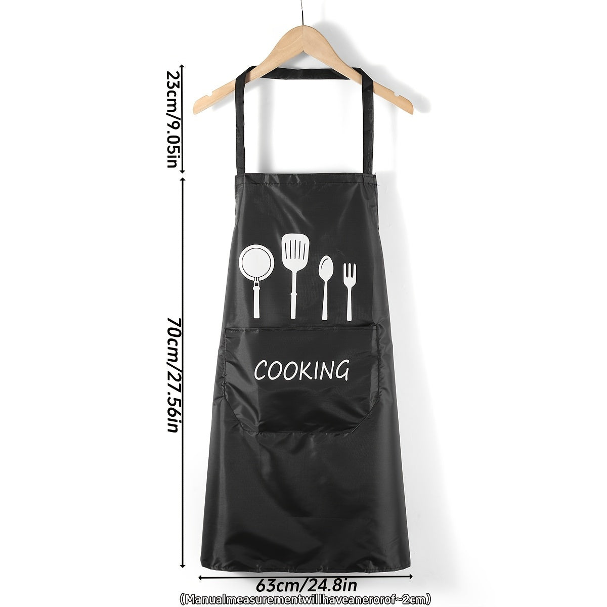 Waterproof Oil-Resistant Chef's Apron with Pockets for Kitchen Protection