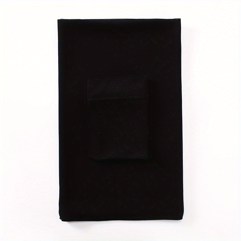 Pink and Gray Chiffon Hijab Scarf Set with Undercap Woven Polyester Stylish Headscarf for Women