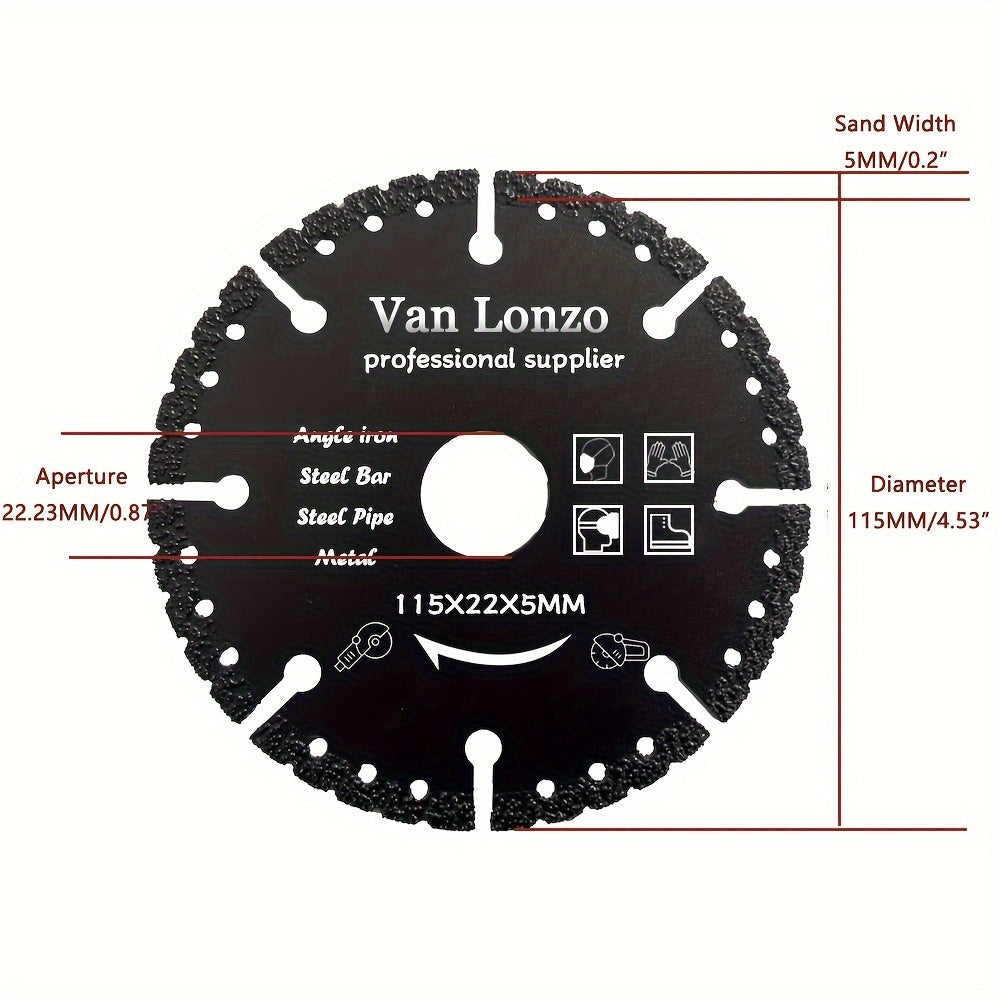 Diamond Saw Blade 115mm 125mm Metal Cutting Disc for Steel Stone Concrete