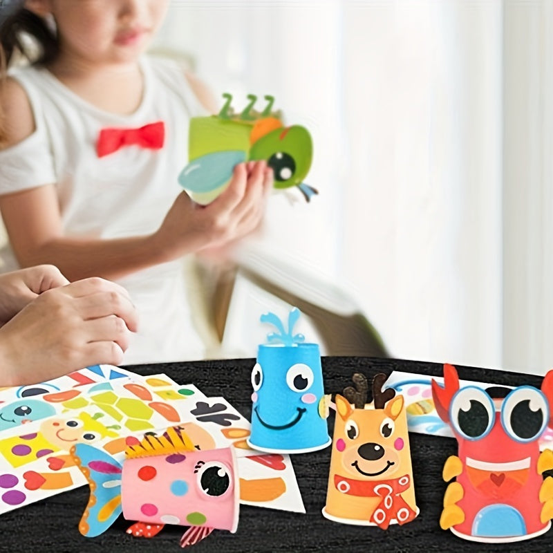 Educational Art and Craft Set for Kids Ages 3-6 with Stickers and Fine Motor Skills Development