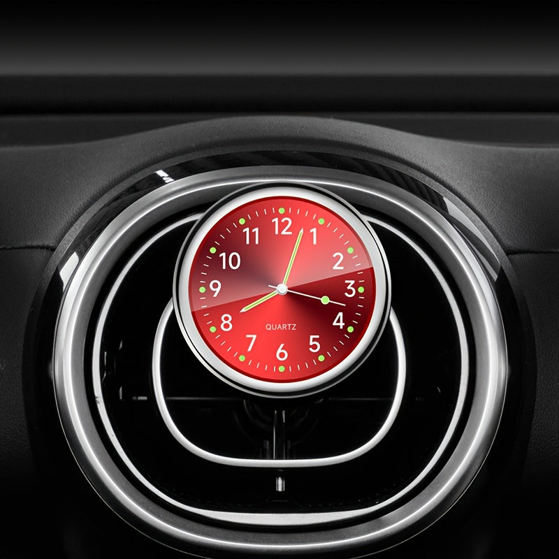 Mini Quartz Car Dashboard Clock Luminous Decorative Car Accessories