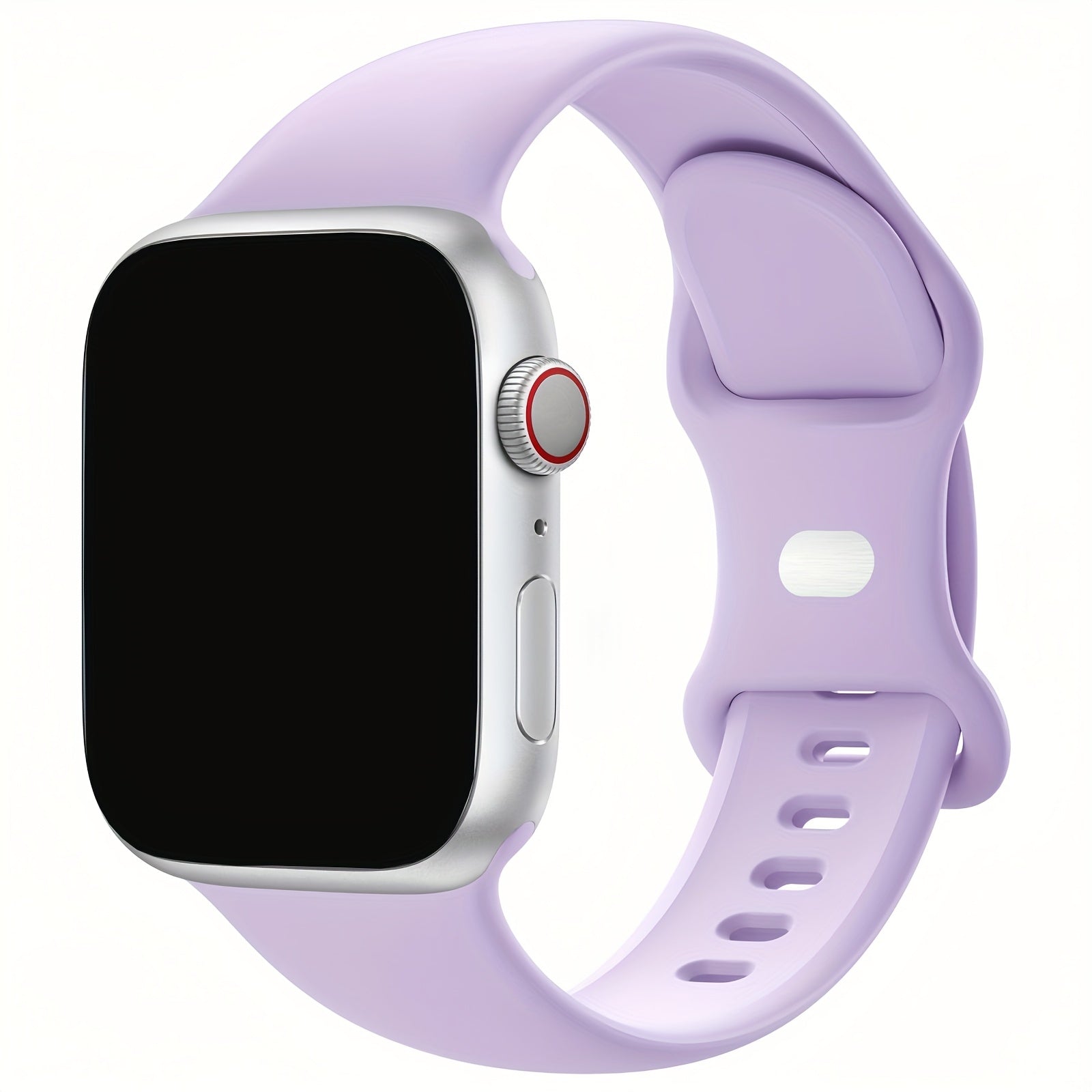 Silicone Waterproof Sweatproof Watch Band for Iwatch Series 9-1 38mm-49mm Butterfly Clasp Skin-Friendly