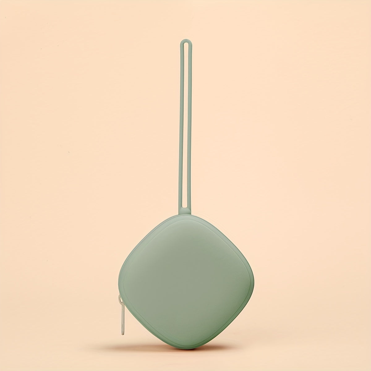 Силиконовый чехол для сосок для младенцев с молнией, ремешком и карманом для соски без BPA. Портативный контейнер для сосок, изготовленный из силикона.