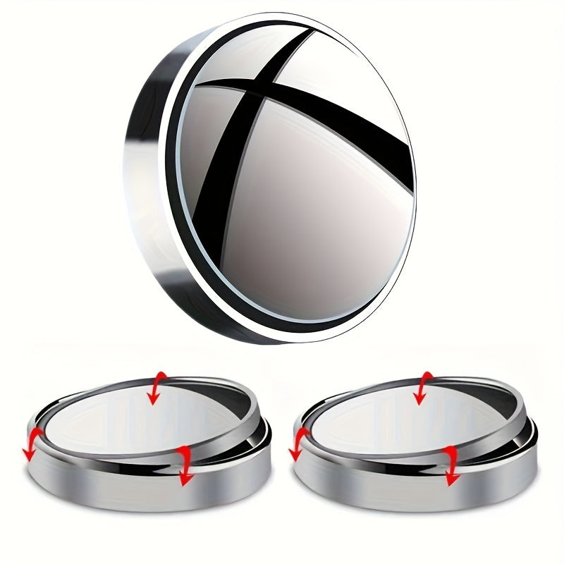 Car Rearview Mirror Rotating Blind Spot Assist Circular Mirror