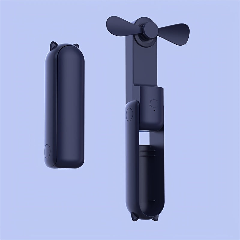 Portable Mini Fan with USB Rechargeable Power Bank Foldable Multi-Functional Long Battery Life in Various Colors