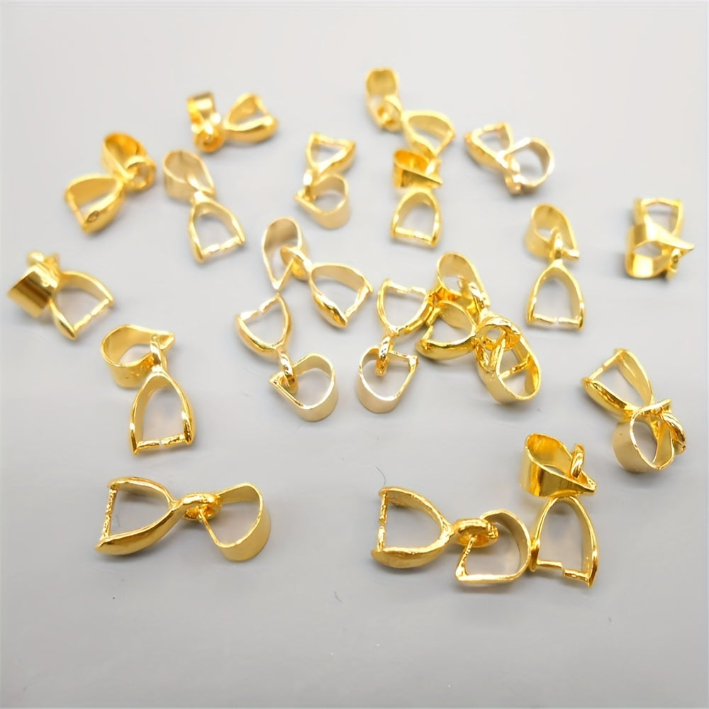 Set of 50/100 Melon Seed Design Buckle Charms Jewelry Findings for Beading and Accessories