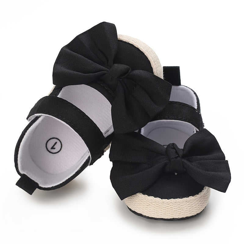 Girls Mary Jane Flats with Bow Detail Non-Slip Sole for Spring and Autumn