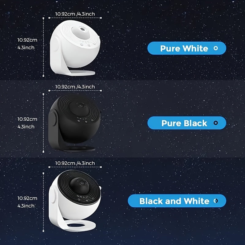 Indoor Rotating Galaxy Starry Sky Projection Light with 12 Films for Bedroom Atmosphere