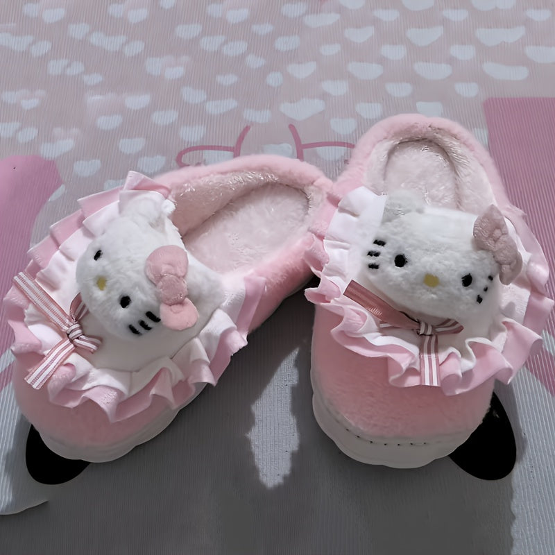 Women's Plush Cartoon Indoor Slippers Warm Cozy Autumn Winter
