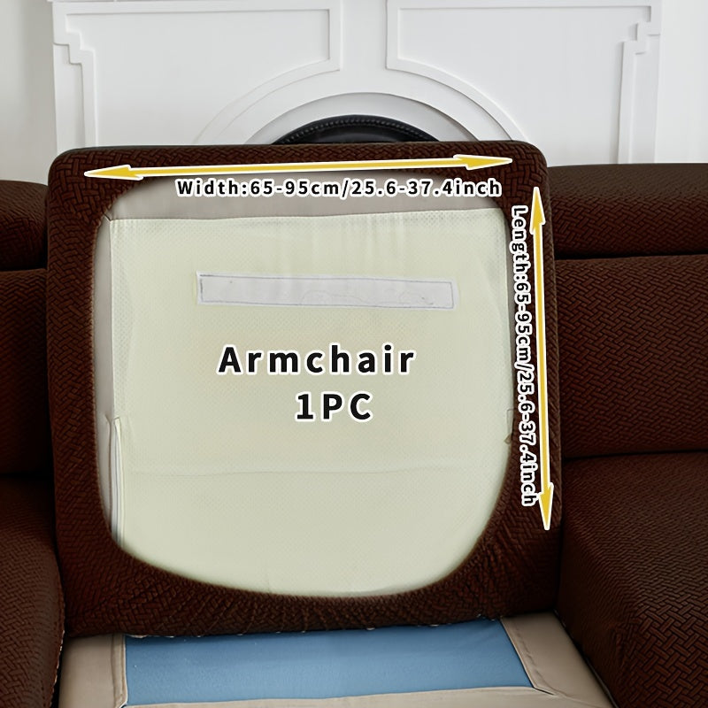 Серый флисовый чехол для дивана, подходящий для всех сезонов, эластичный и защитный для домашнего использования.