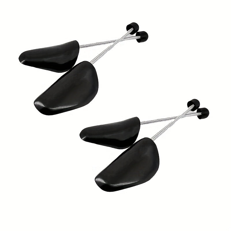 4Pcs Black Adjustable Shoe Tree Inserts for Men and Women Ergonomic Plastic