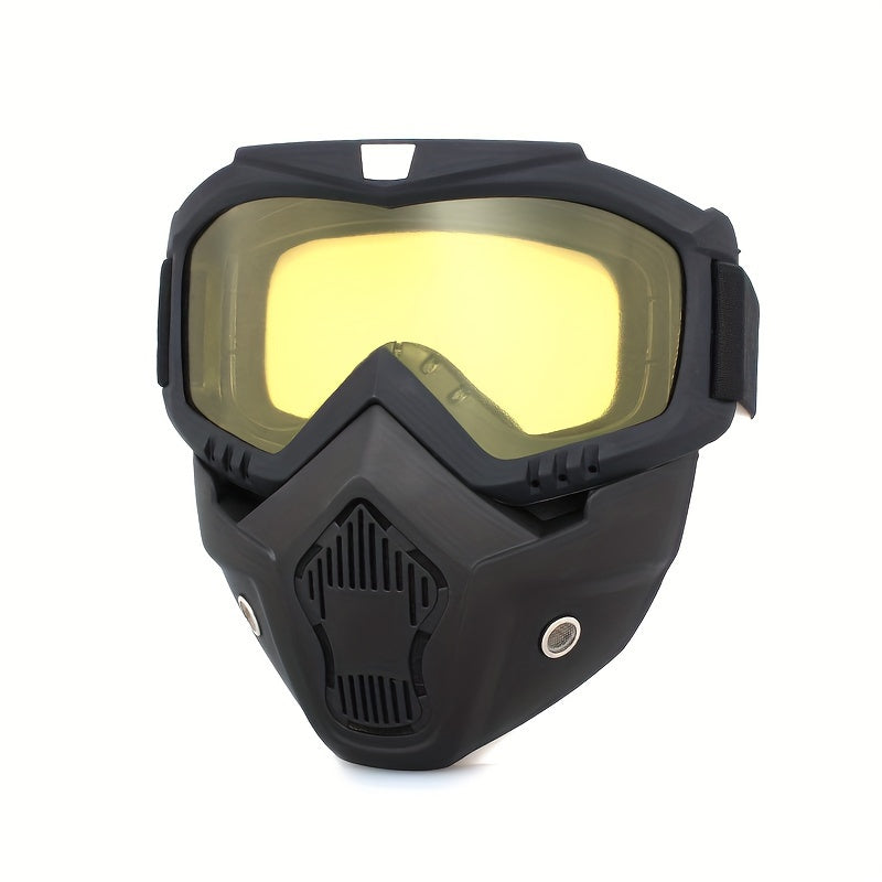 Full Face HD Transparent Windproof Sandproof Welding Protective Goggles with Mask