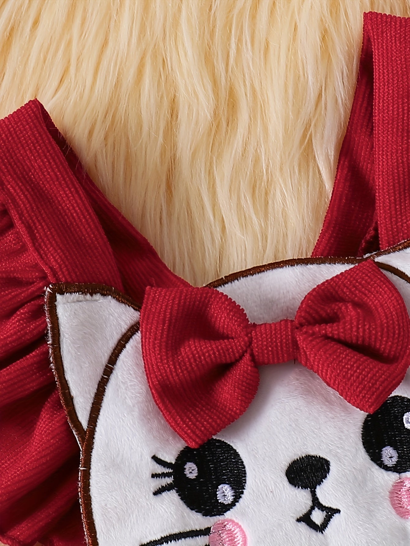 Girls' 3-Piece Floral Outfit Long Sleeve Romper Overalls Headband Cotton Blend Fall Winter