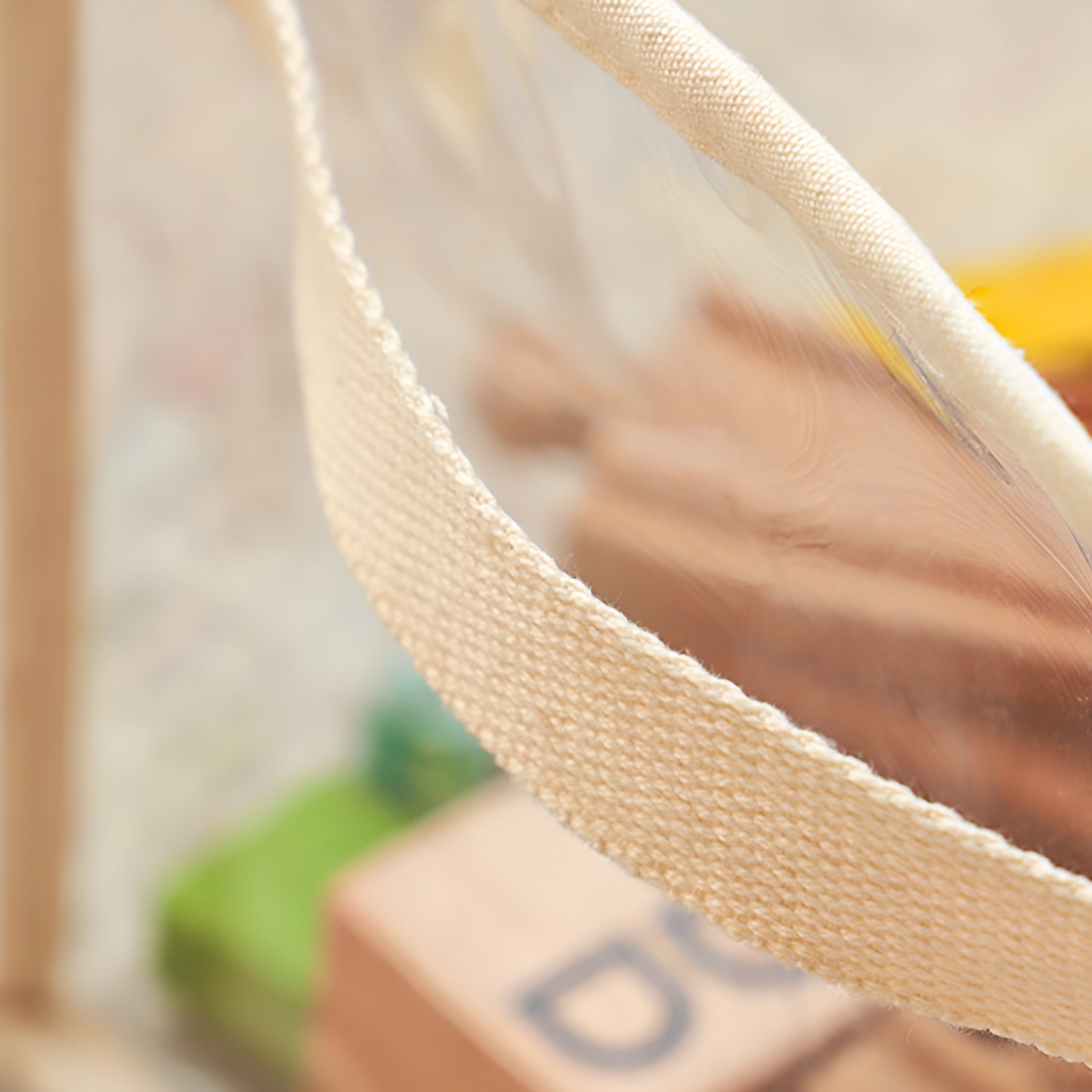 Plastic Storage Basket with Handles, Clear, Stackable for Home Organization