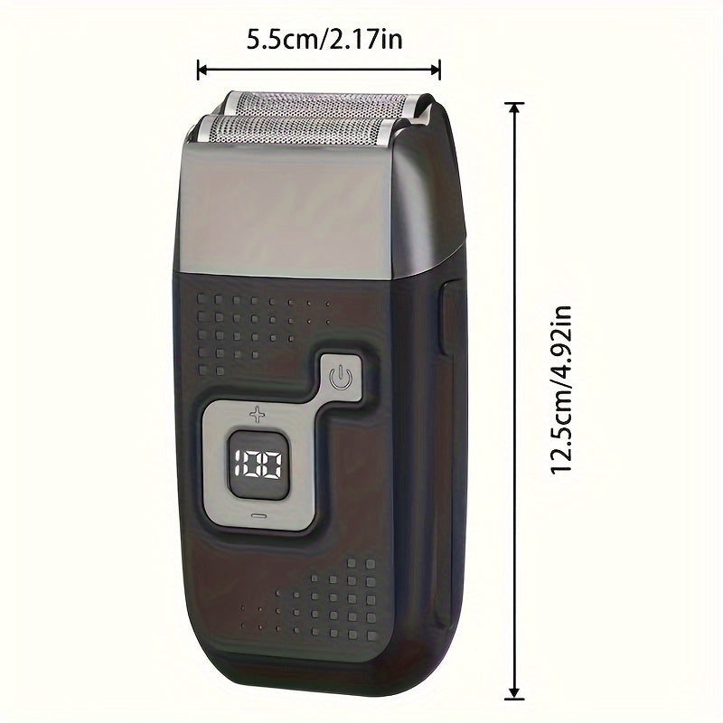 Rechargeable foil shaver hair clipper adjustable speed double mesh ideal for shaving haircutting