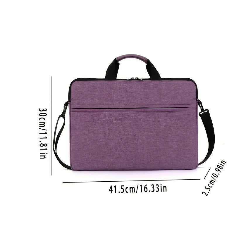 Waterproof Laptop Messenger Bag for Men and Women Expandable TSA Compliant Purple