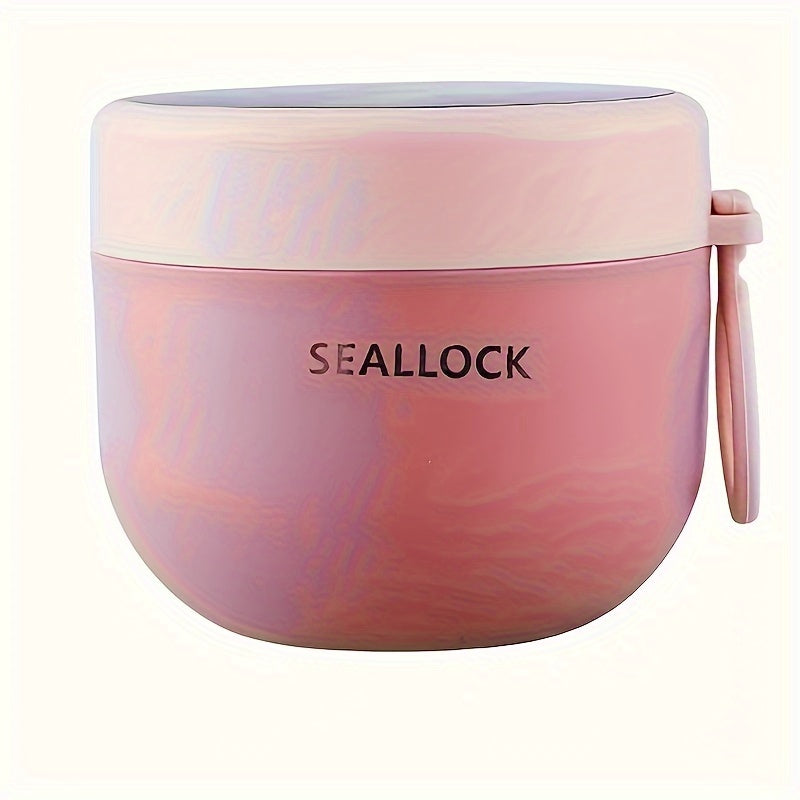 Fiambrera aislante de 600 ml de capacidad para trabajo o escuela, mantiene las comidas calientes