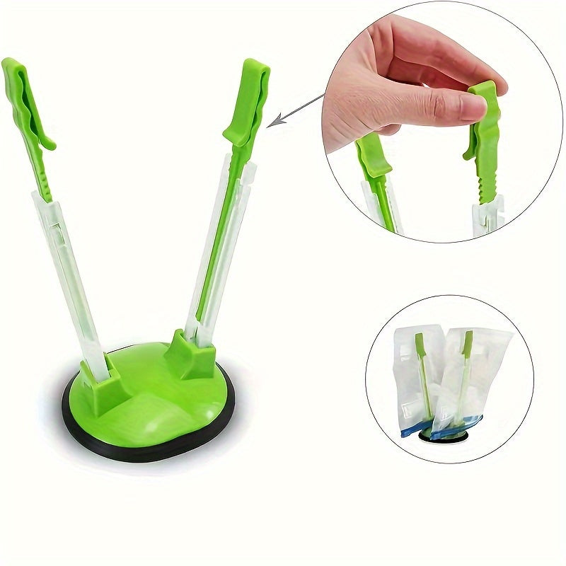 Durable Plastic Baggy Rack Holder for Food Prep and Freezer Bags