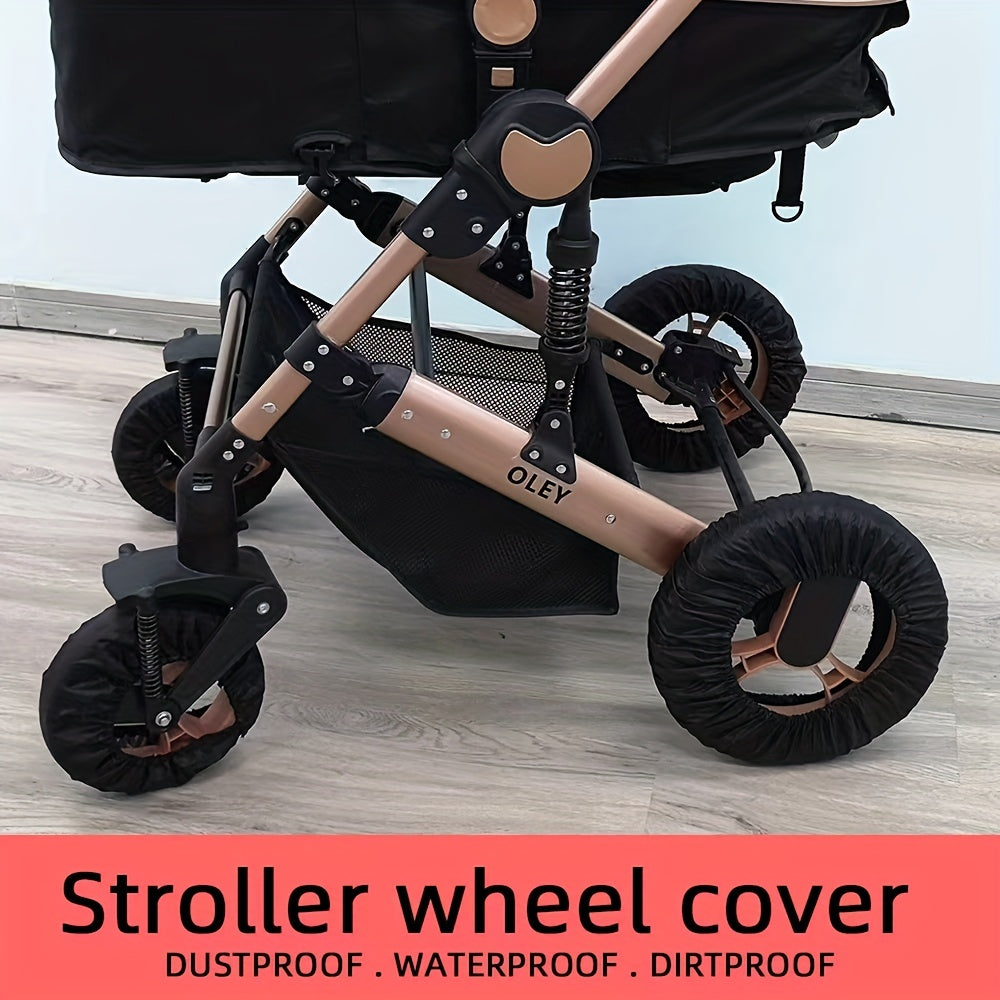Stroller Wheel Cover Set Dustproof Foot Covers for Dirt Protection