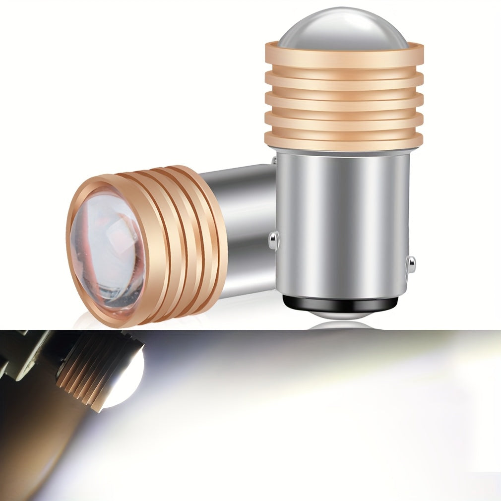 2PCS LED Car Tail Lights 1156 P21W 1157 BAY15D HD Projector Lens