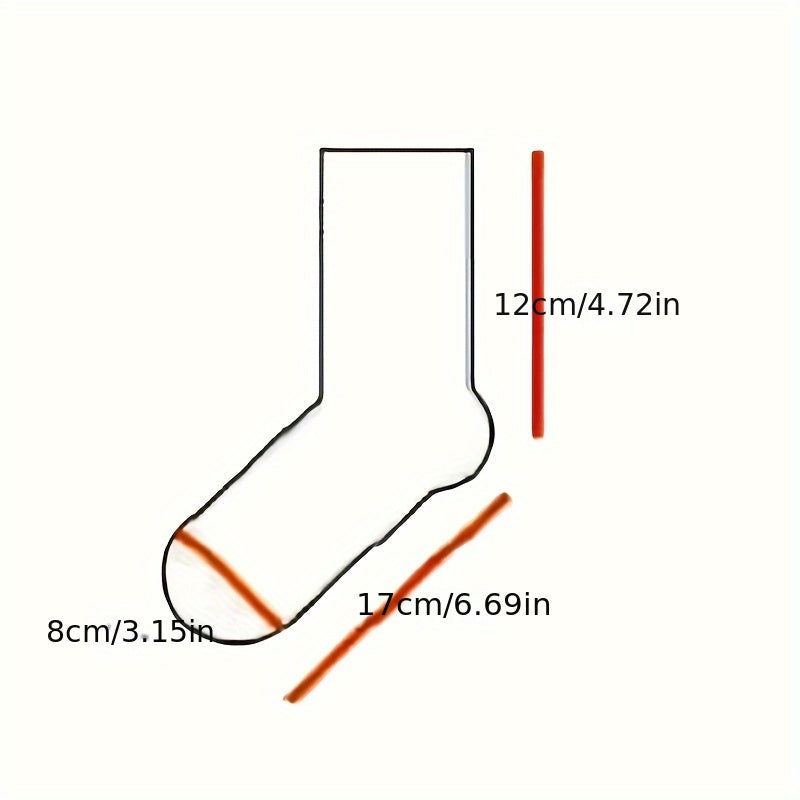 Women Knee-High Socks Pack of 10 Soft Comfy Solid Color Polyester Spandex