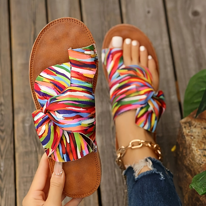 Women's Leather Sandals Summer Casual Open-Toe