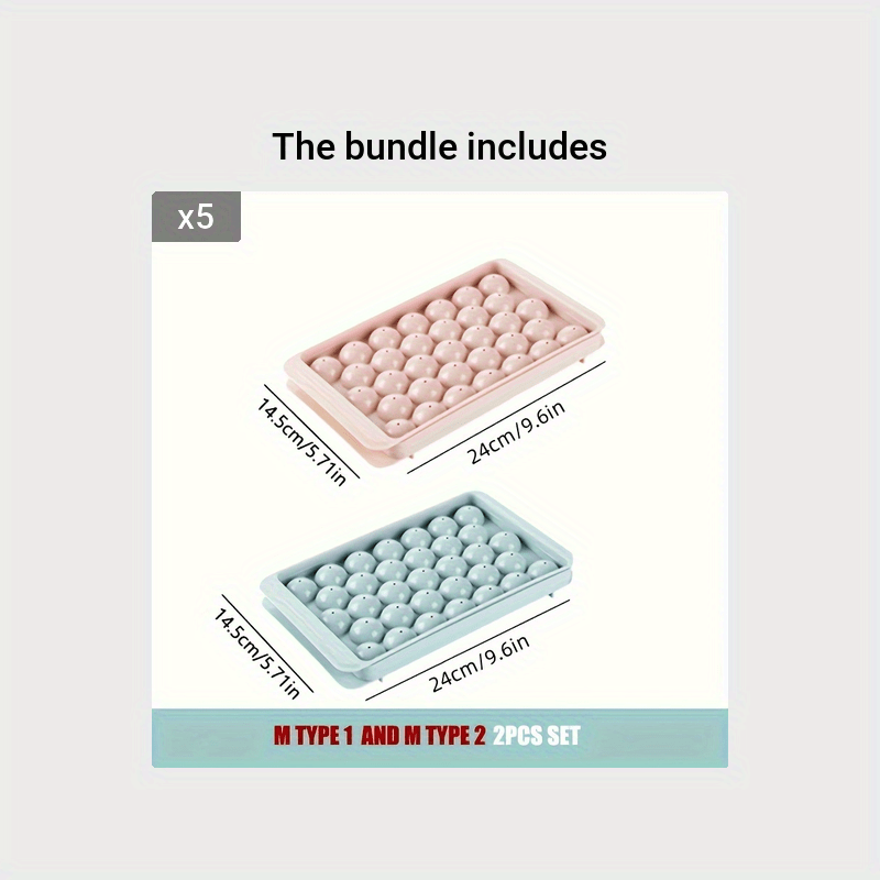 Home Kitchen Ice Cube Tray With Lid Reusable Ice Mold For Refrigerator