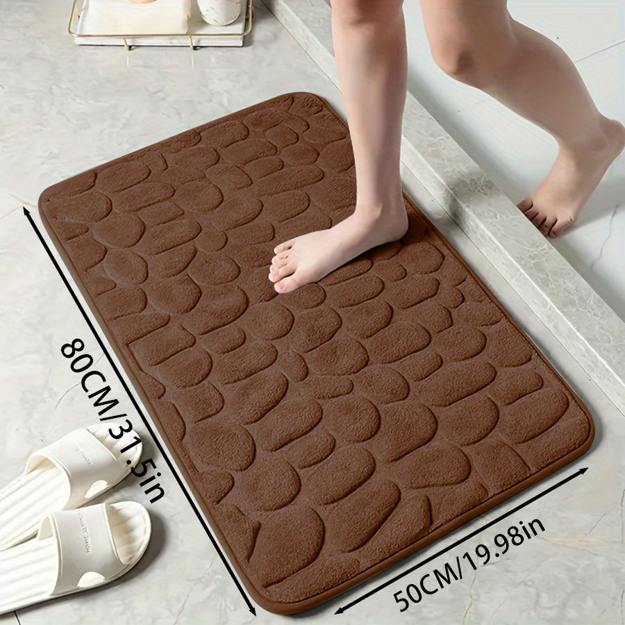 Zarif tosh naqshli poliester hammom matosi, yuqori zichlikdagi ko'pik, sirpanmaydigan to'qima dizayni. Hammom, dush, hammom bezaklari uchun juda singdiruvchi va yumshoq qulaylik.