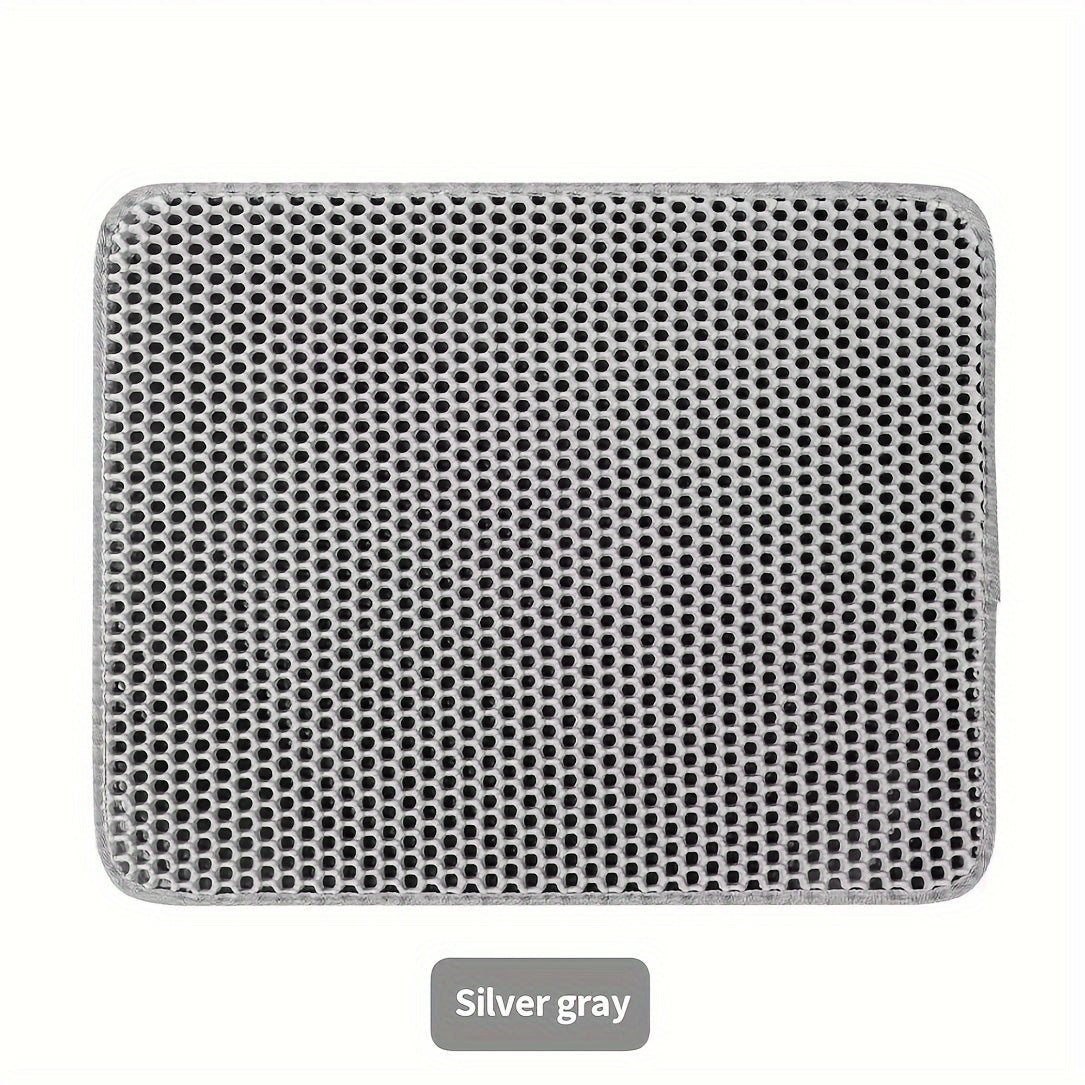 Large EVA Cat Litter Mat Double Layer Honeycomb Waterproof Easy to Clean Scatter Control