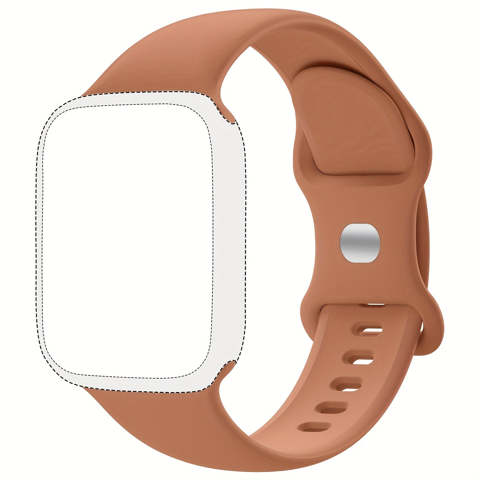 Silicone Sport Watch Band for Men and Women Waterproof Flexible Compatible with Apple Watch Series