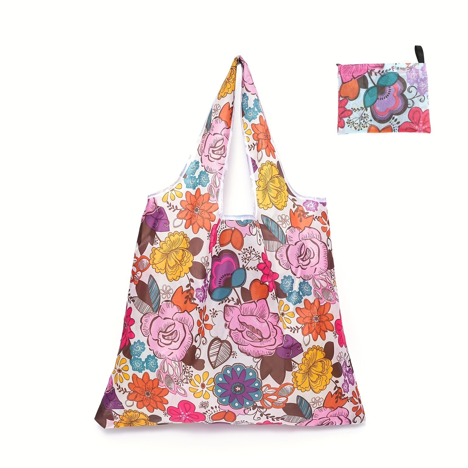 Large Capacity Reusable Oxford Cloth Shopping Bag with Portable Hand-held Storage